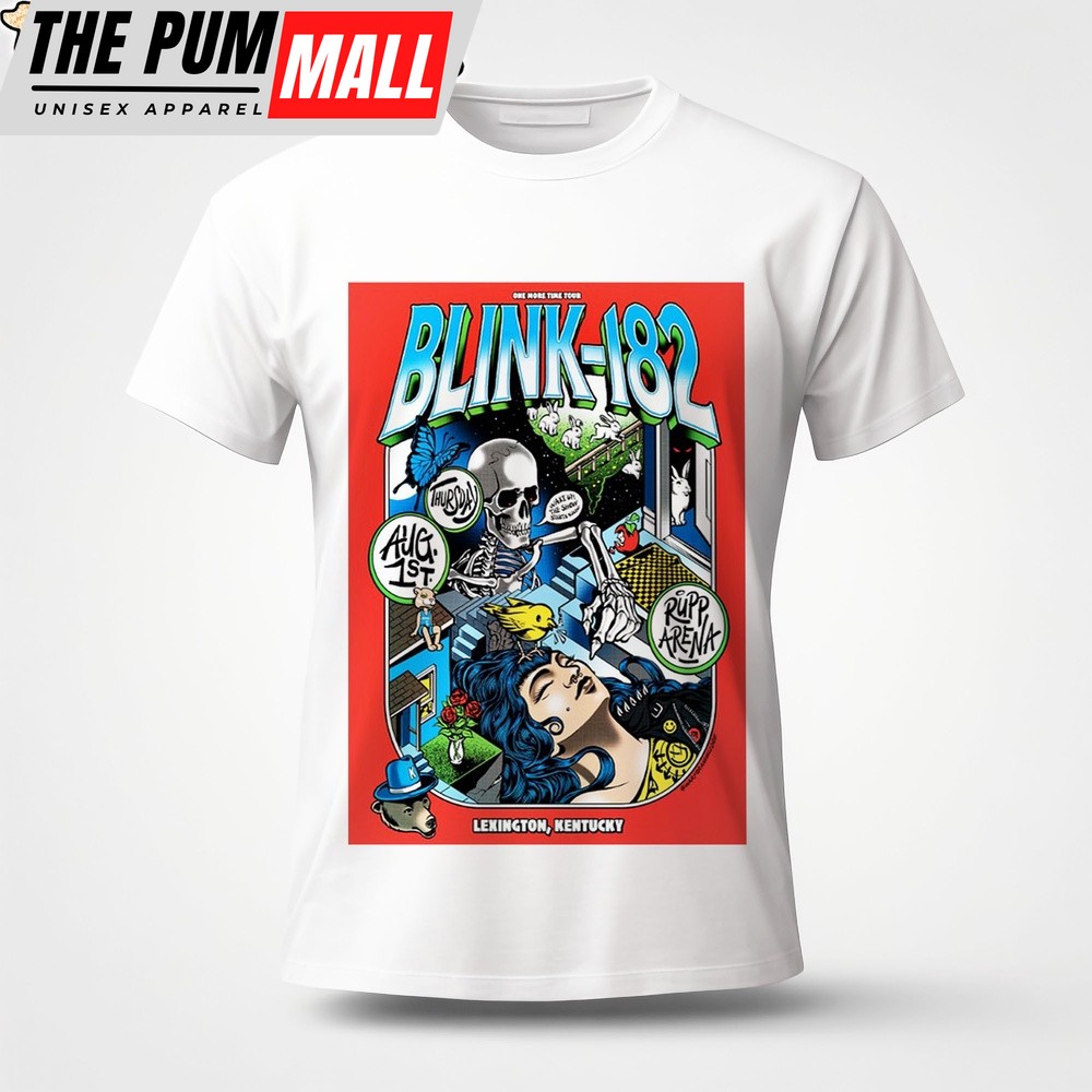 Blink 182 One More Time Tour On August 1 2024 Rupp Arena In Lexington KY Unisex T-Shirt