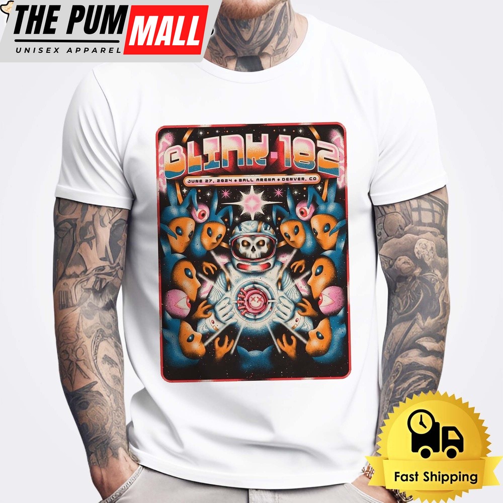 BLINK 182 Show In Ball Arena Denver 2024 Unisex T-Shirt