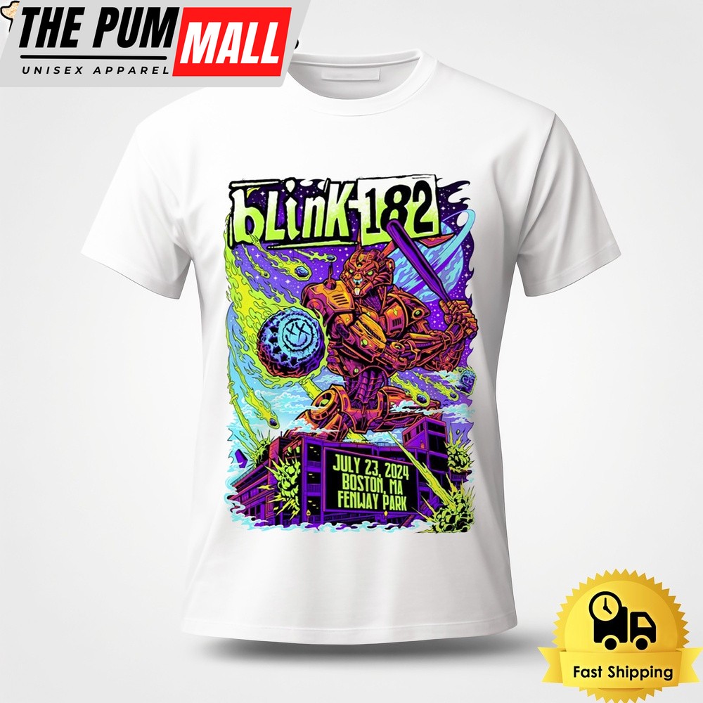 Blink 182 Tour At Fenway Park In Boston MA On July 23 2024 Unisex T-Shirt