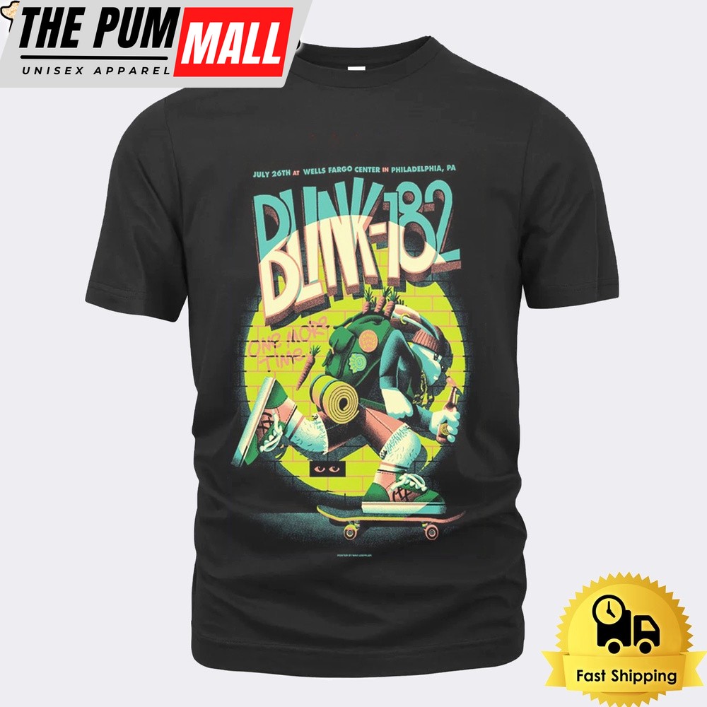 Blink 182 Tour At Wells Fargo Center Philadelphia PA On July 26 2024 Unisex T-Shirt