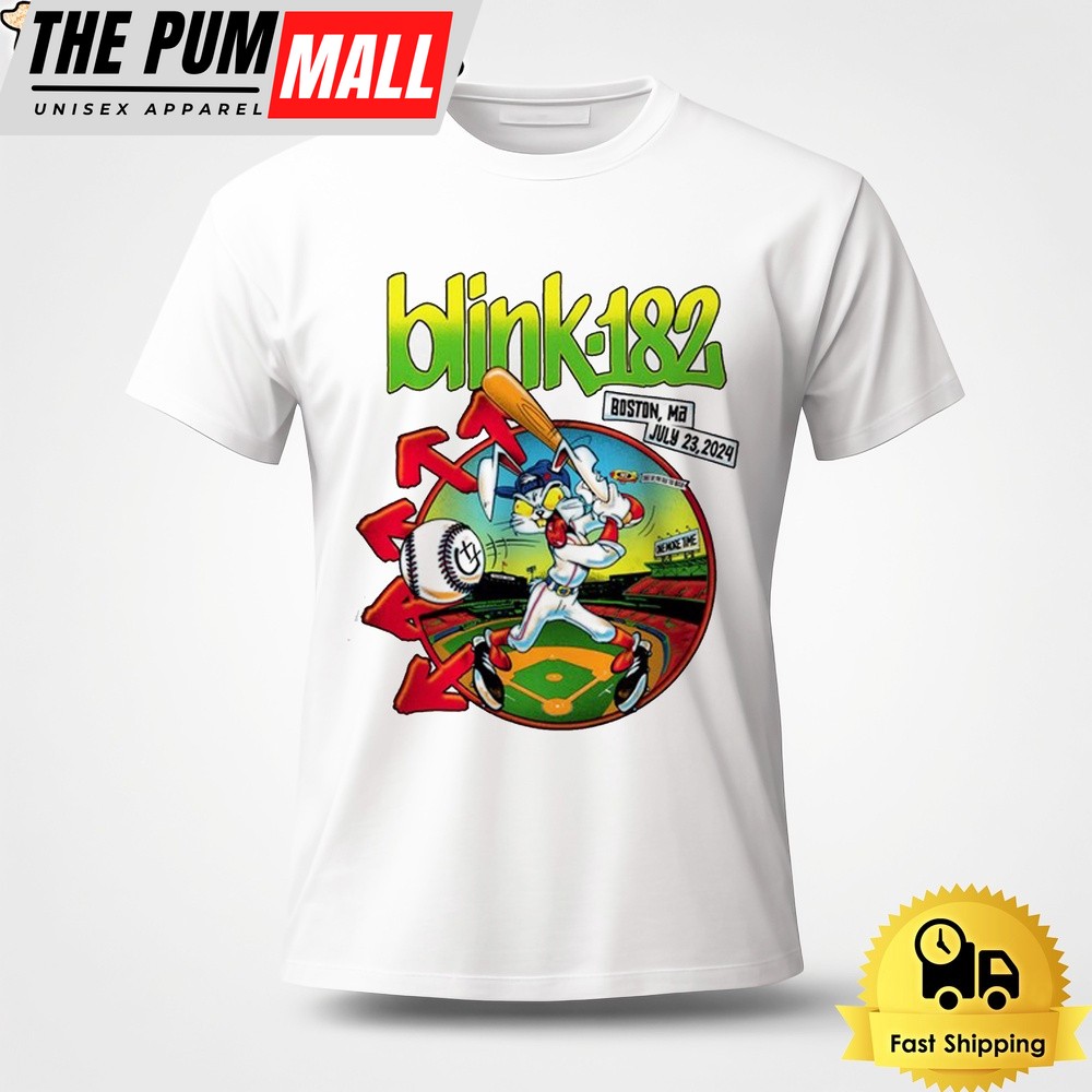 Blink 182 Tour In Boston MA On July 23 2024 Unisex T-Shirt