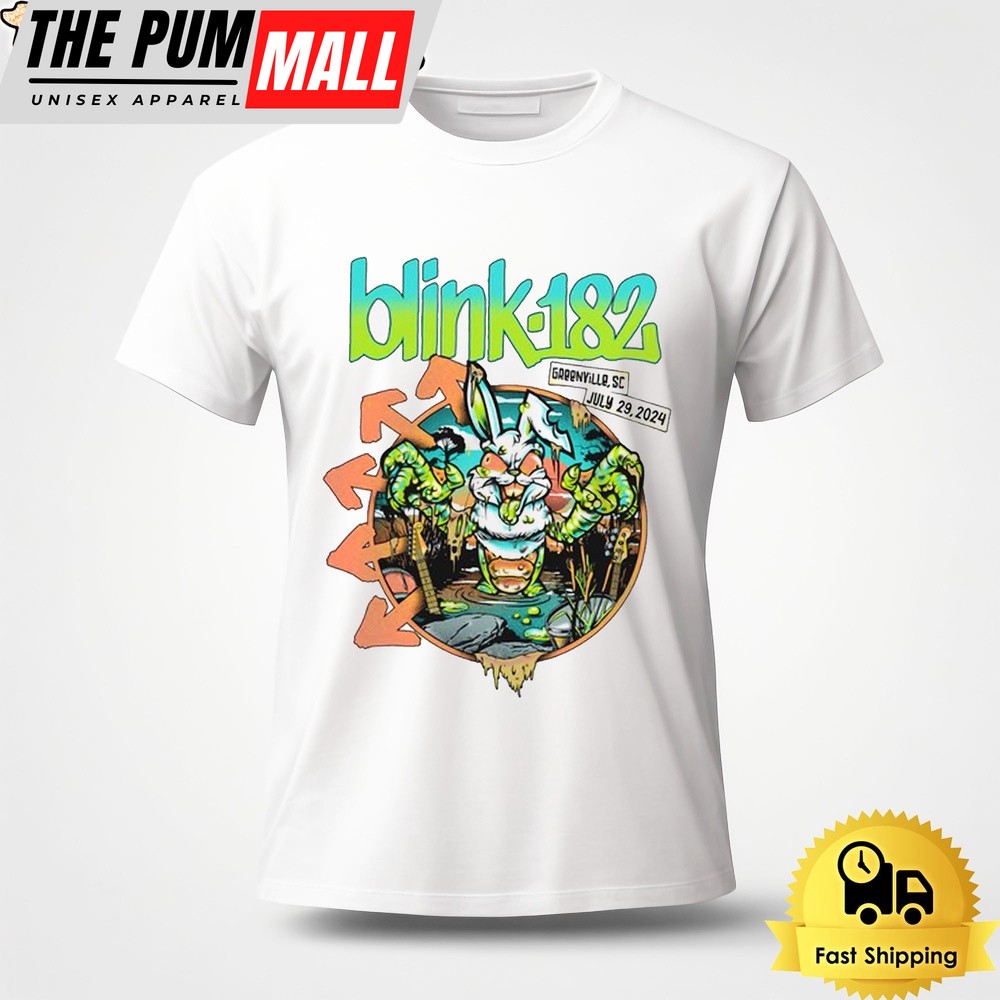 Blink 182 Tour In Greenville SC On July 29 2024 Unisex T-Shirt