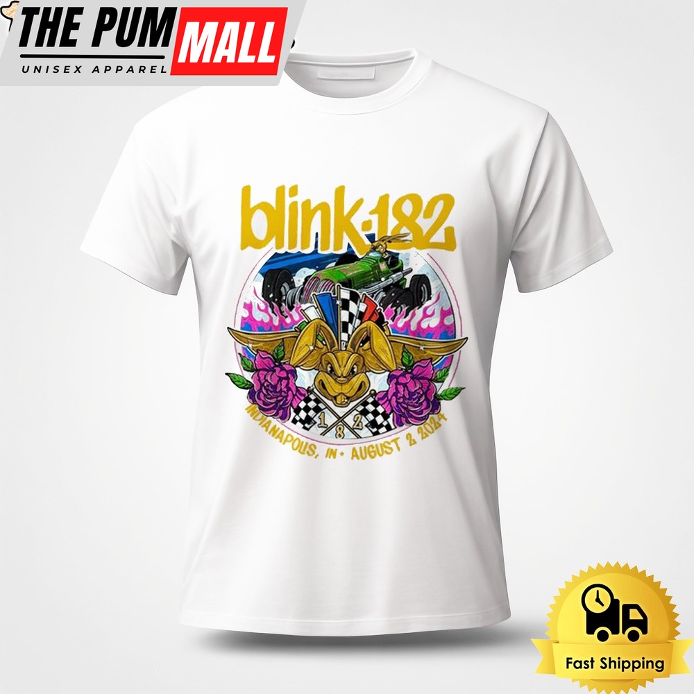 Blink 182 Tour On August 2024 Indianapolis IN Unisex T-Shirt