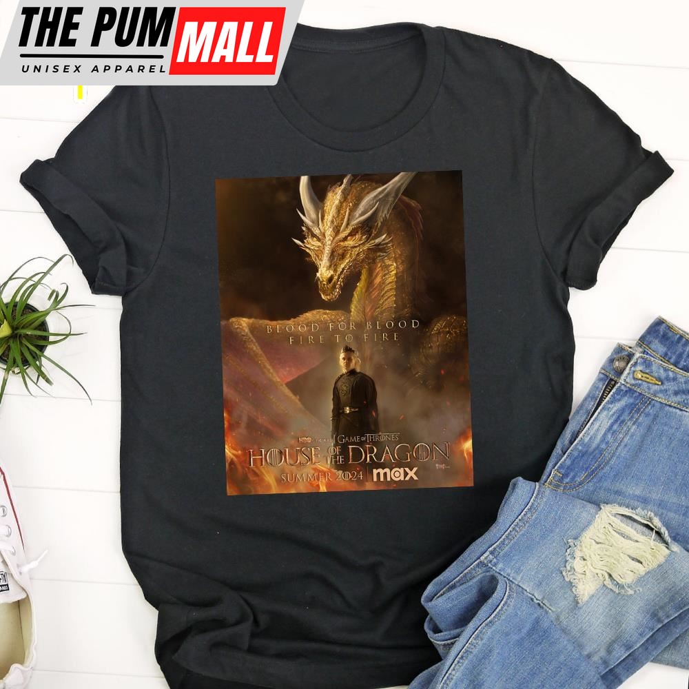 Blood For Blood House Of The Dragon 2025 Poster Tshirt