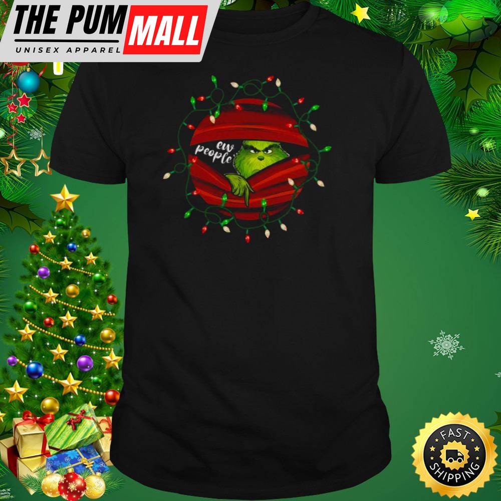 Blood Inside Grinch Eww People Christmas Lights Shirt