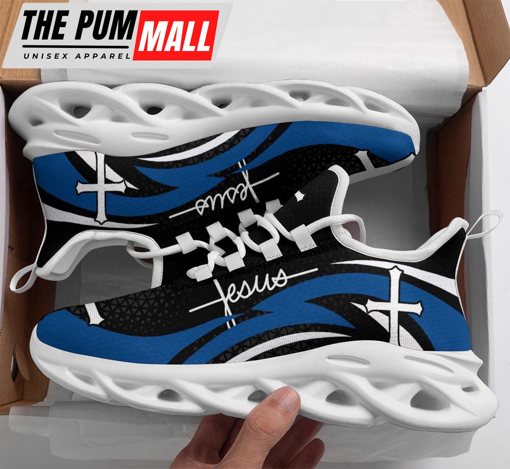 Blue Jesus Running Sneakers Max Soul Shoes For Men And Women