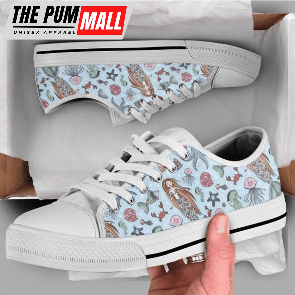 Blue Mermaid Low Top Shoes PN205239Sb – Stylish & Sustainable Footwear
