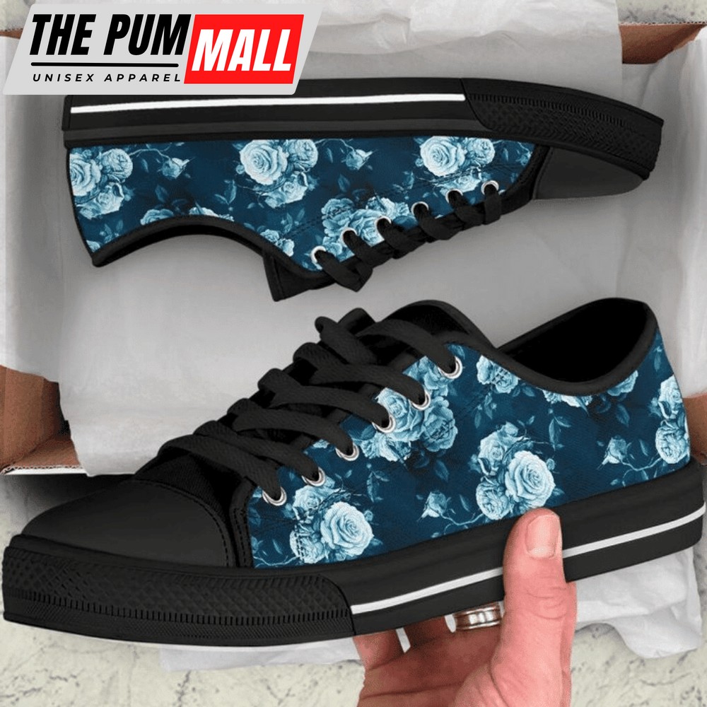 Blue Roses Low Top Shoes Sneaker PN205251Sb – Stylish Footwear