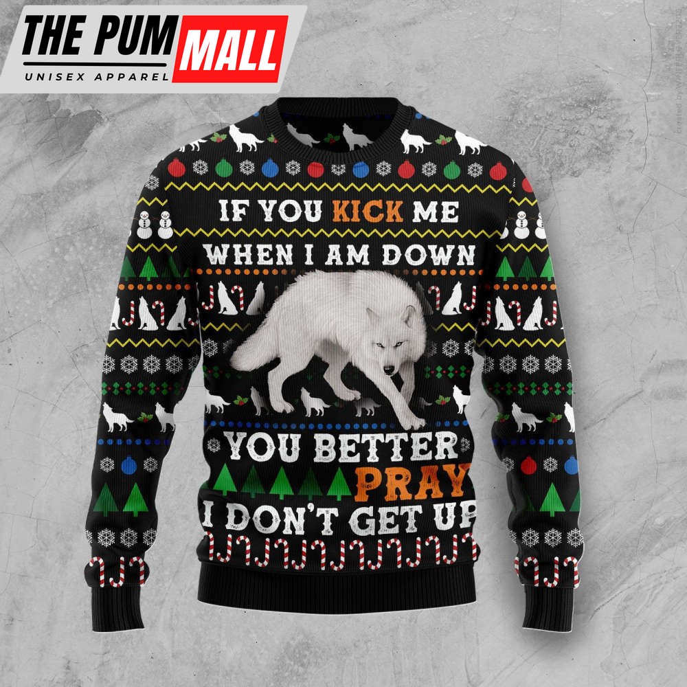 Blue Snow Awesome Wolf Ugly Christmas Sweater, Gift For Christmas, Unisex Crewneck Sweater