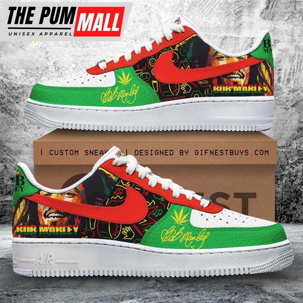Bob Marley Air Force 1 Sneaker  Gift For Christmas