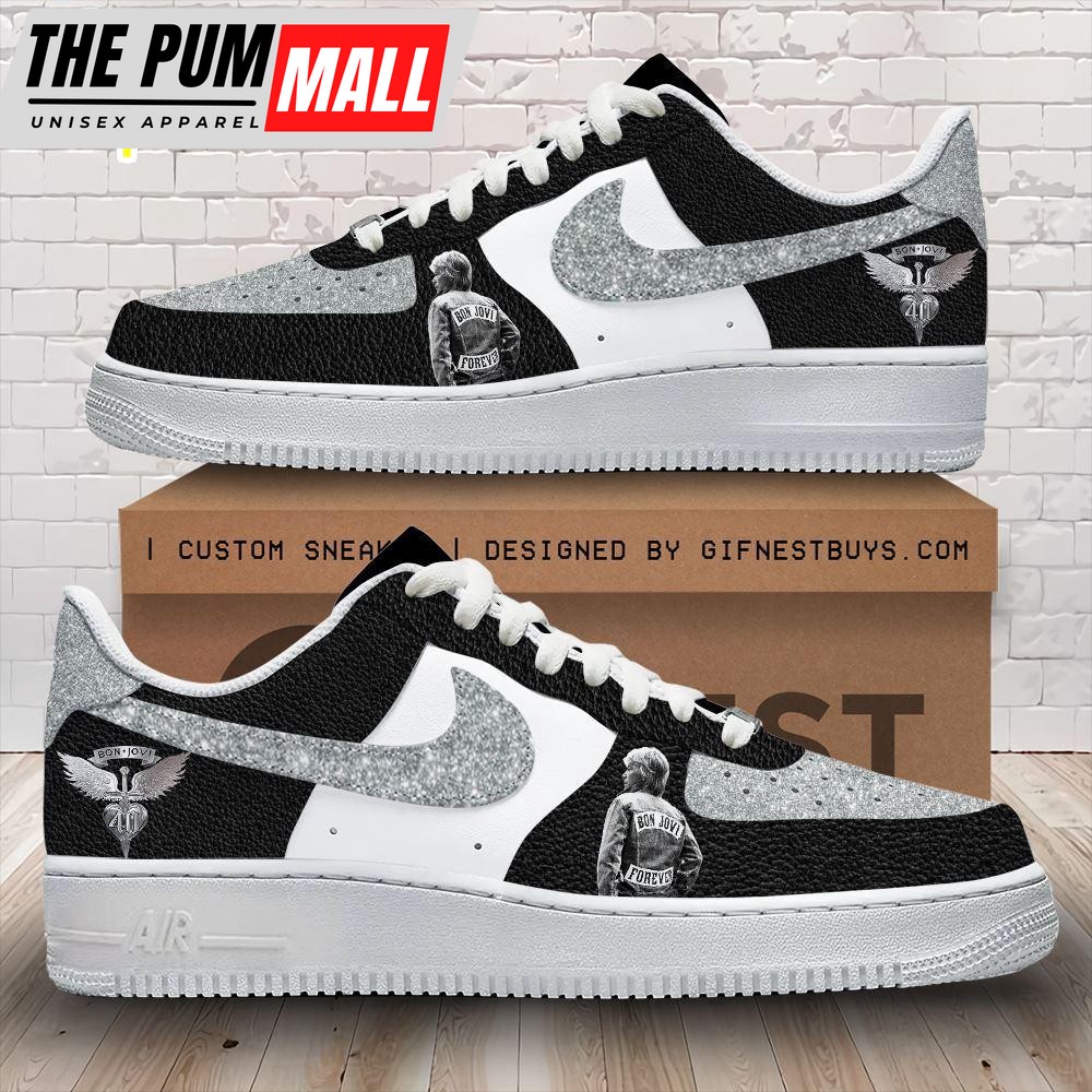 Bon Jovi Air Force 1 Shoes For Fans Gift For Christmas
