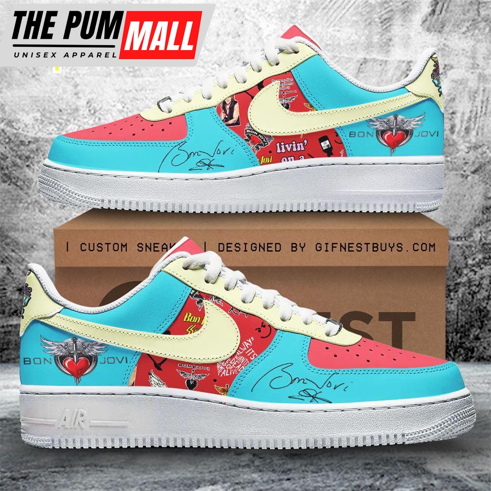 Bon Jovi Air Force 1 Sneaker  Gift For Christmas