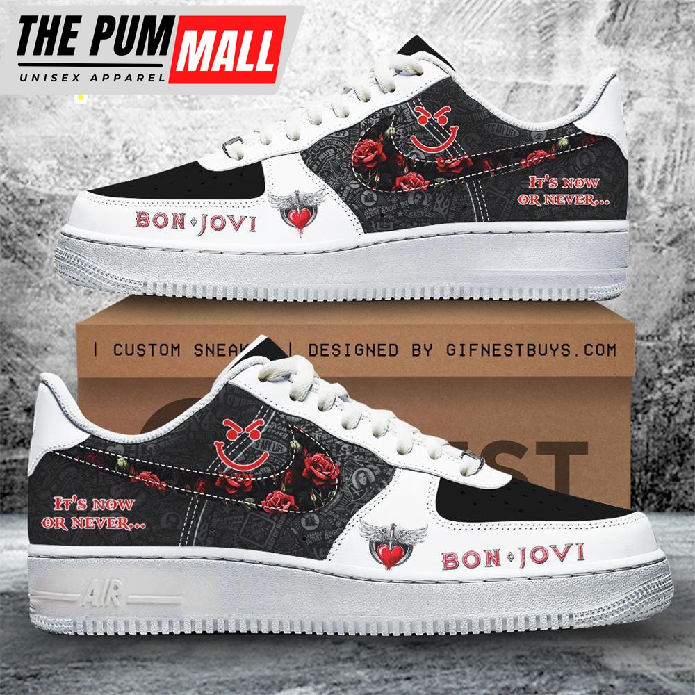 Bon Jovi Air Force 1 Sneaker Gift For Christmas Gift For Christmas