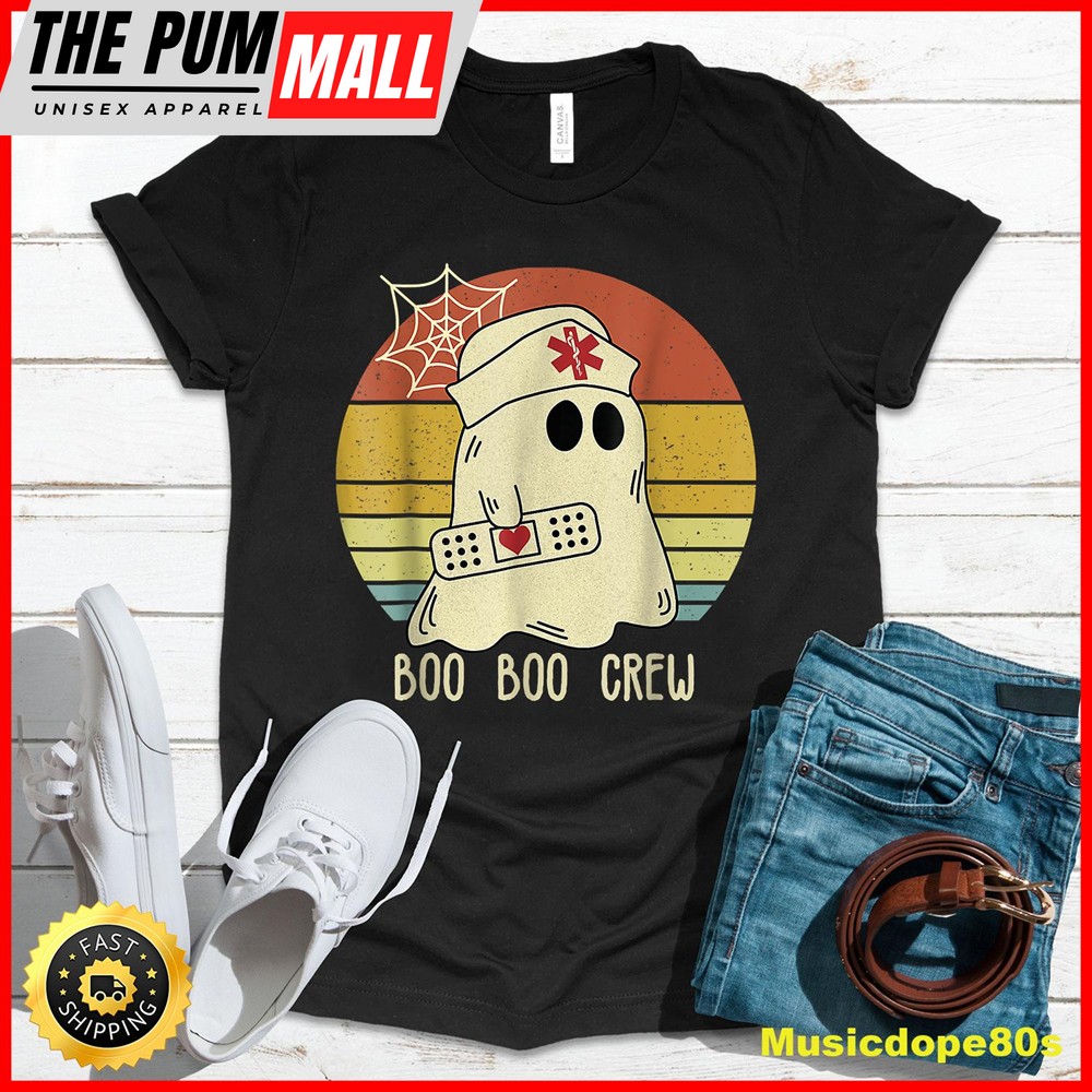 Boo Boo Crew Nurse Funny Halloween Costume Nursing Spooky T-Shirt