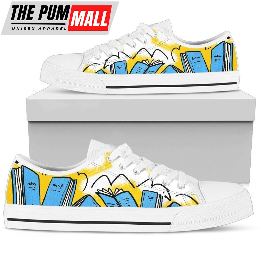 Books blue Women’s Low Top Shoe – Stylish & Sustainable Footwear