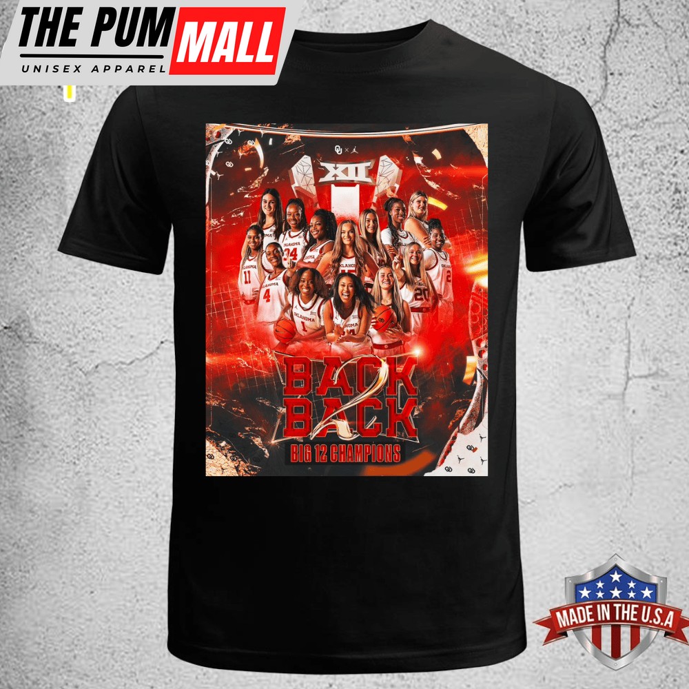 Boomer Sooner Oklahoma Sooners Womens Basketball Back-to-Back Big 12 Conference Champions Shirt