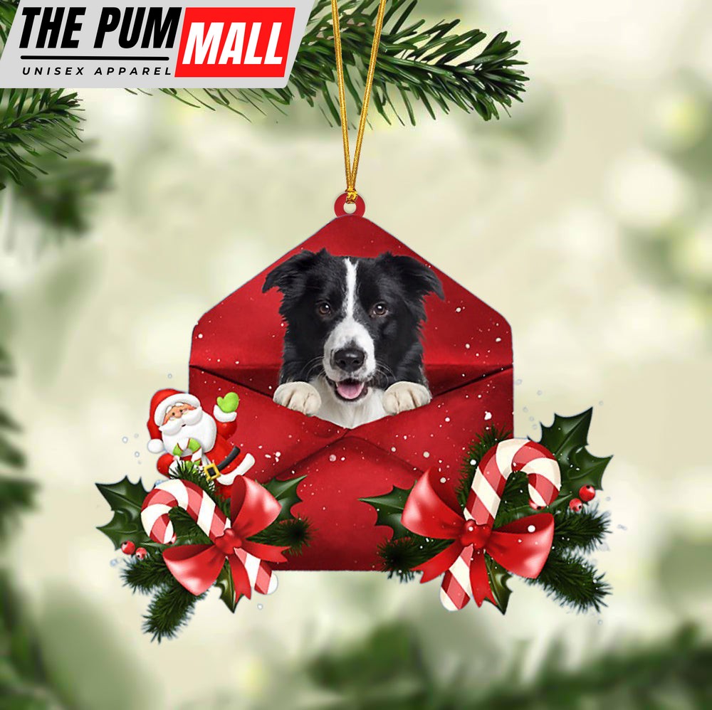 Border Collie Christmas Letter Ornament – Car Ornament – Gifts For Pet Owners Limited Edition