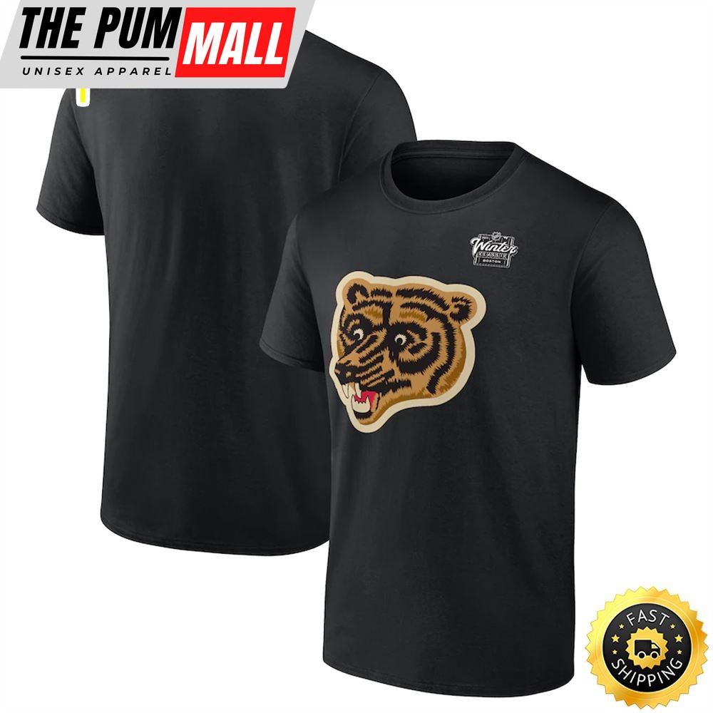 Boston Bruins Branded 2025 NHL Winter Classic Primary Logo Black T-shirt