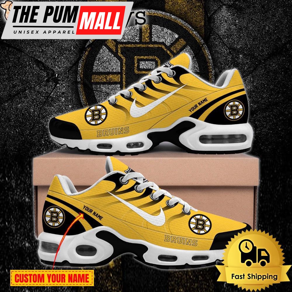 Boston Bruins Run together, share together Custom name Air Max Plus Shoes