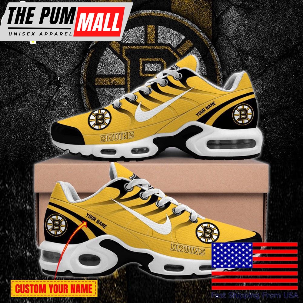 Boston Bruins Run together, share together Custom name Air Max Plus Shoes