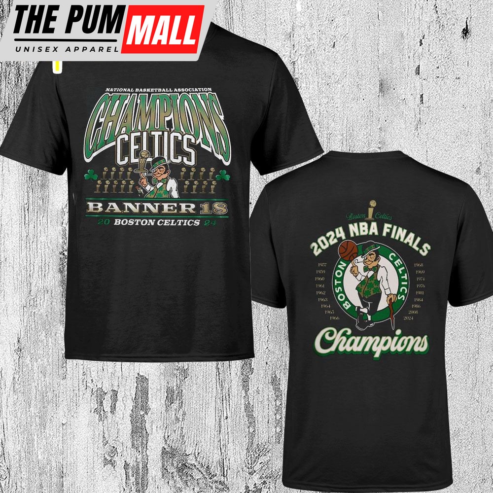 Boston Celtics 2024 NBA Finals 18 Time Champions Shirt
