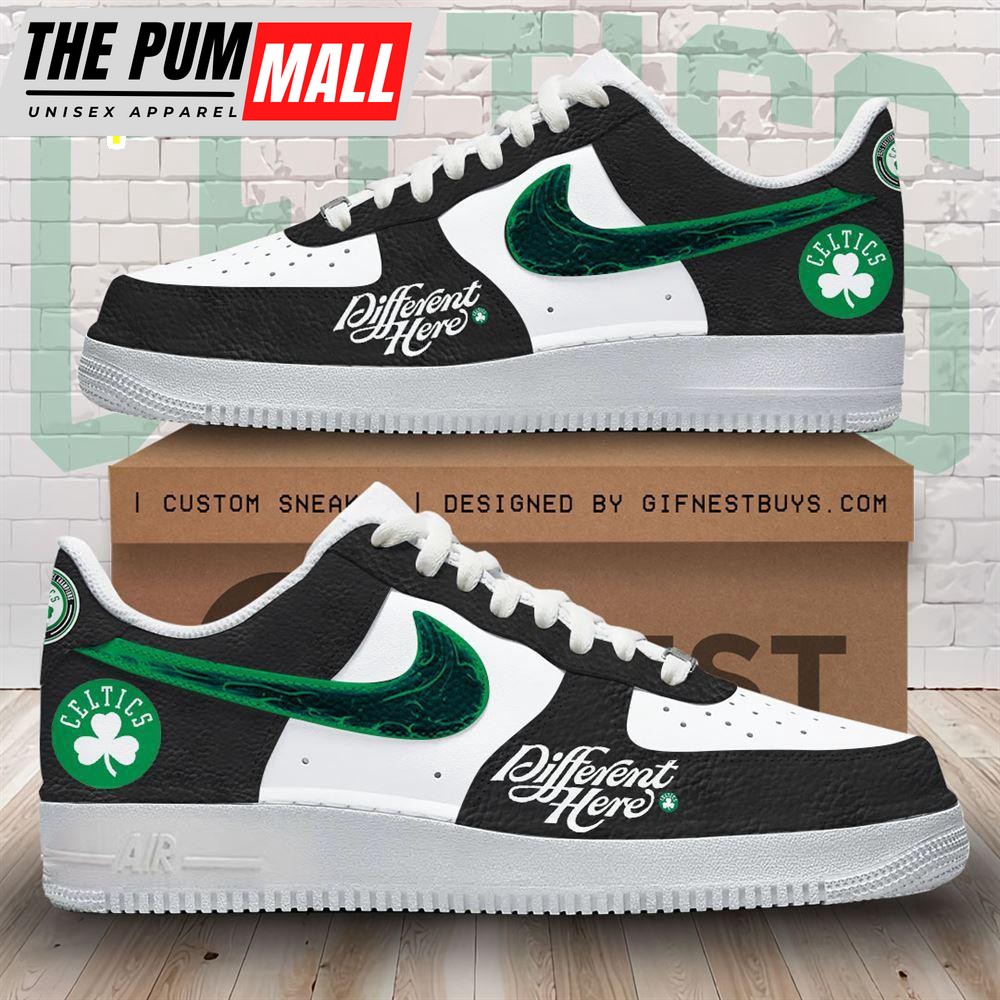 Boston Celtics Air Force 1 Shoes For Fans Gift For Christmas