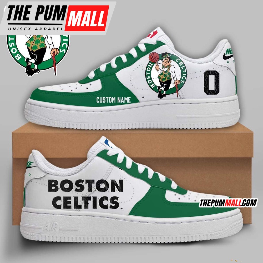 Boston Celtics Air Force 1 Shoes Sneaker
