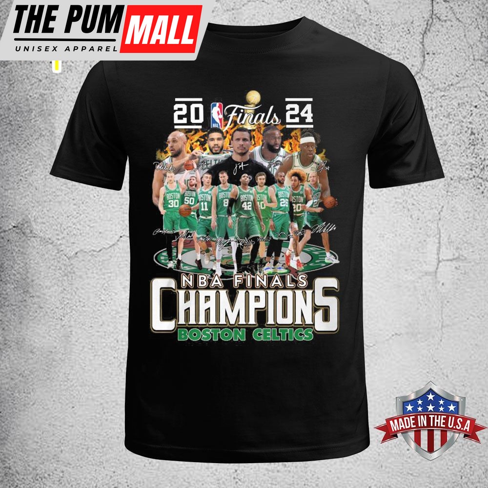 Boston Celtics Basketball Team 2025 NBA Finals Champions Fan Celebrating T-Shirt