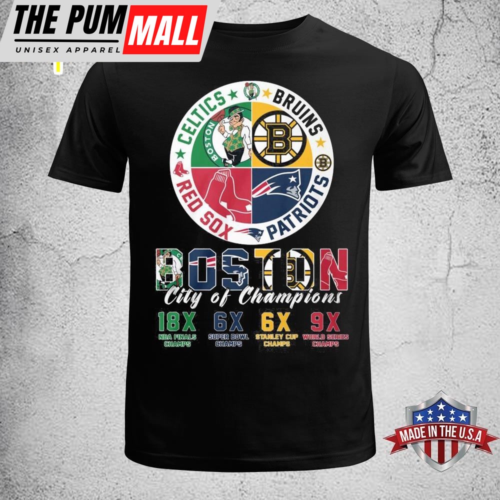 Boston City Of Champions Shirt Celtics 18x Champions Unisex