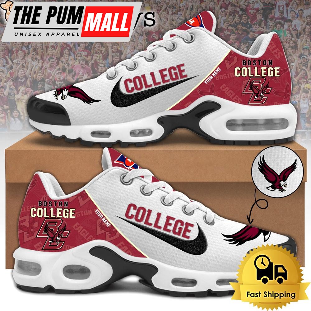 Boston College Football Mascot Symbol Custom Air Max Plus Shoes