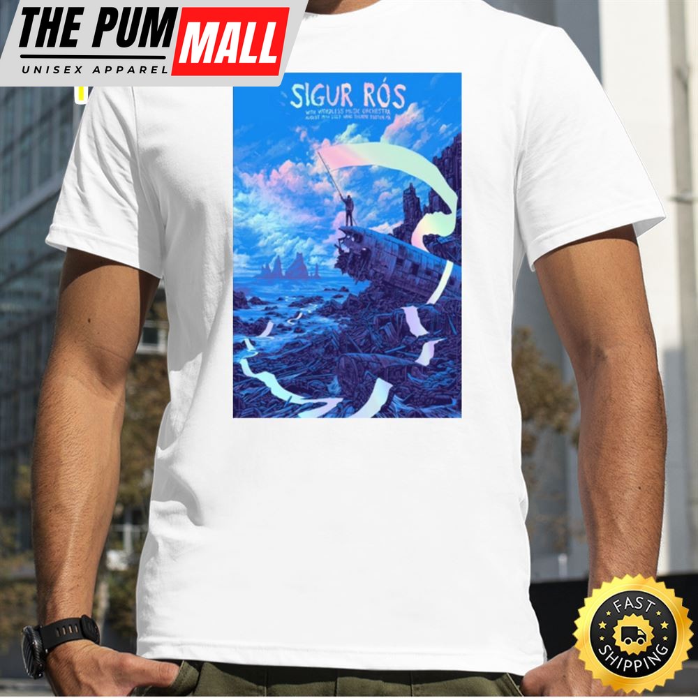 Boston Ma August 19 2025 Sigur Ros Tour Art Poster Design T Shirt