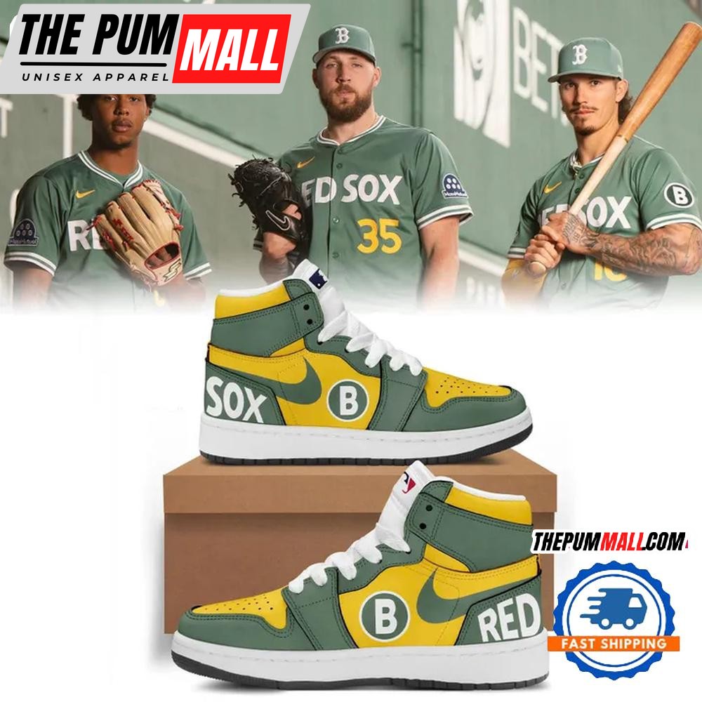 Boston Red Sox Green 2025 City Connect Air Jd 1 Shoes