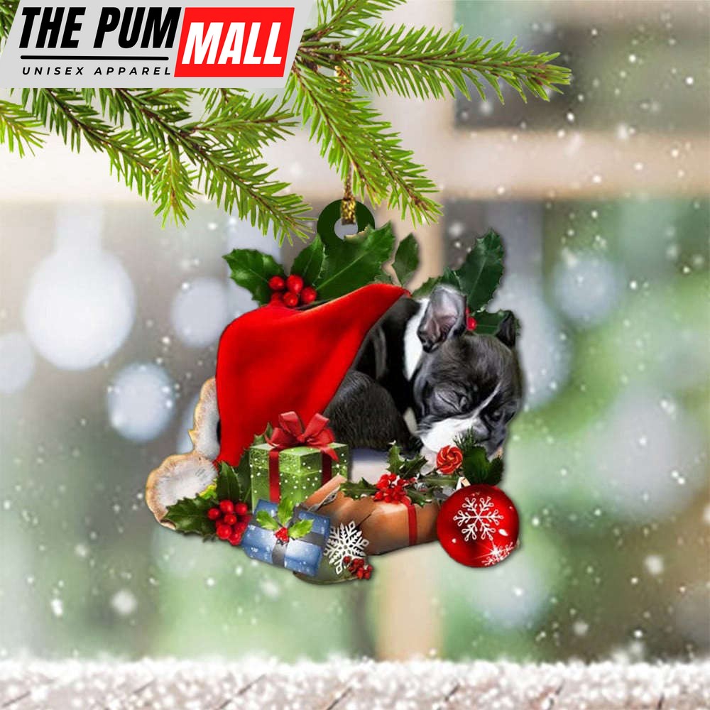 Boston Terrier Christmas Ornament 2023 Boston Terrier Theme Cute Xmas Ornaments Decor Gift Limited Edition