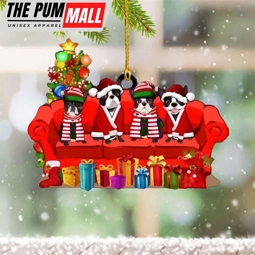 Boston Terrier Christmas Ornament Boston Terrier Lover Funny Christmas Tree Ornament 2023 Limited Edition