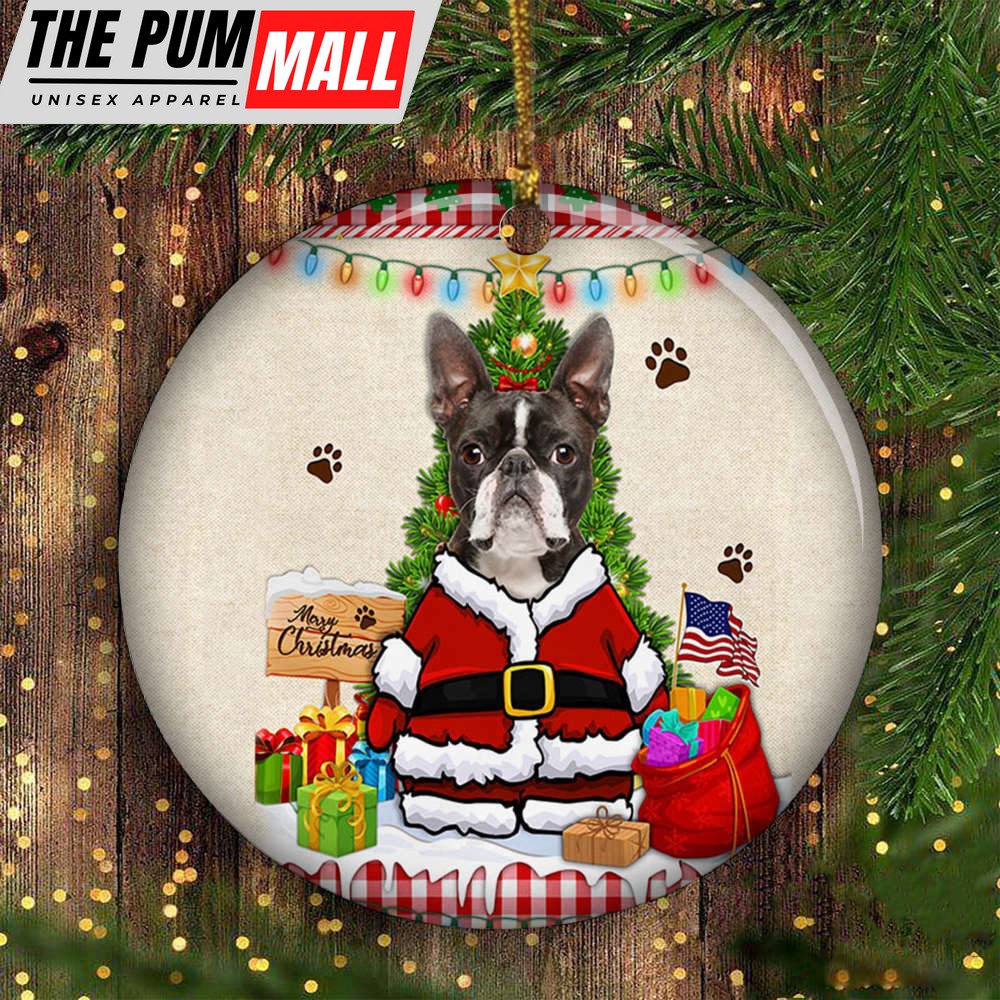Boston Terrier Christmas Ornament Cute Dog Ornament Boston Terrier Christmas Gifts Limited Edition