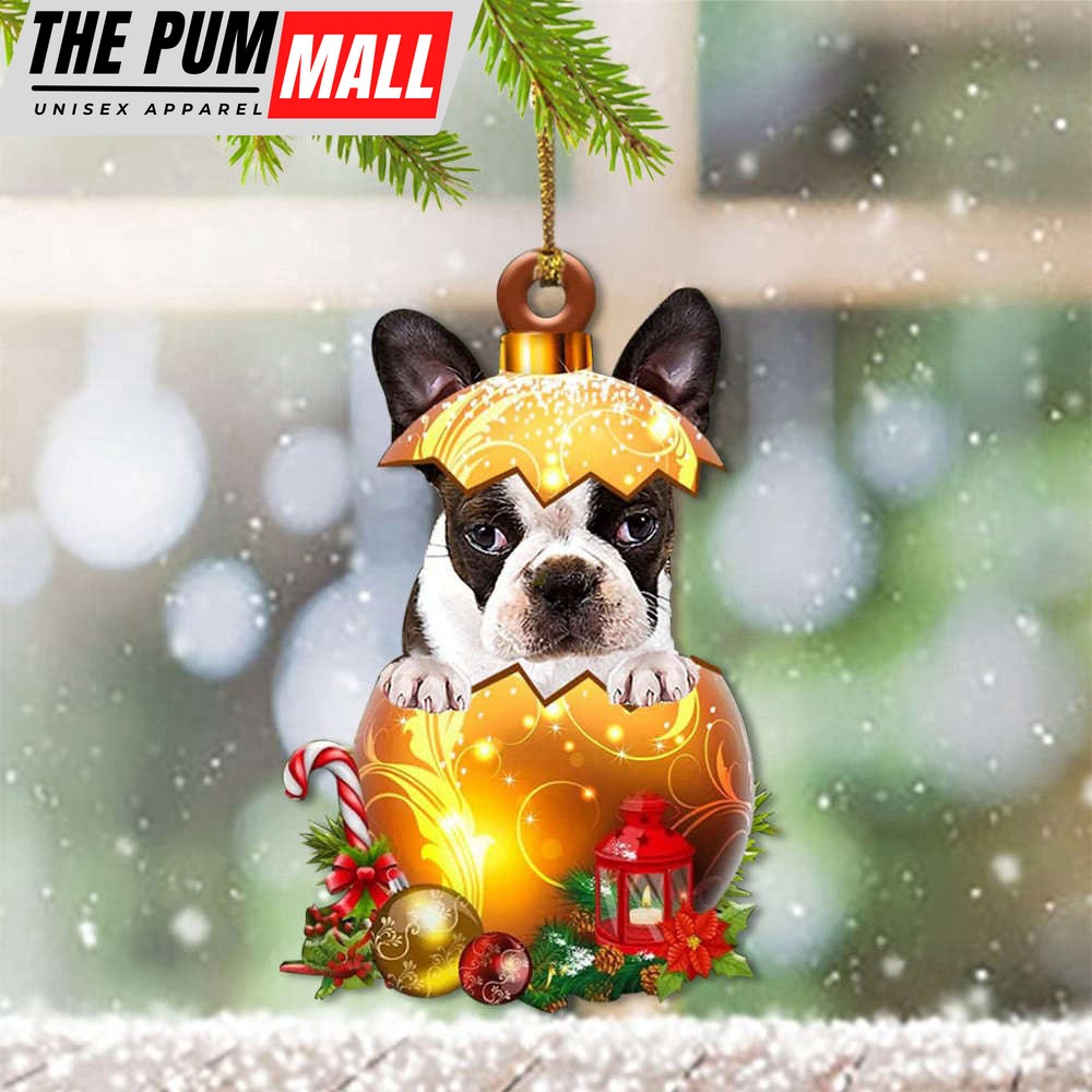 Boston Terrier Christmas Ornament Funny Christmas Tree Ornaments Boston Terrier Owner Gifts Limited Edition