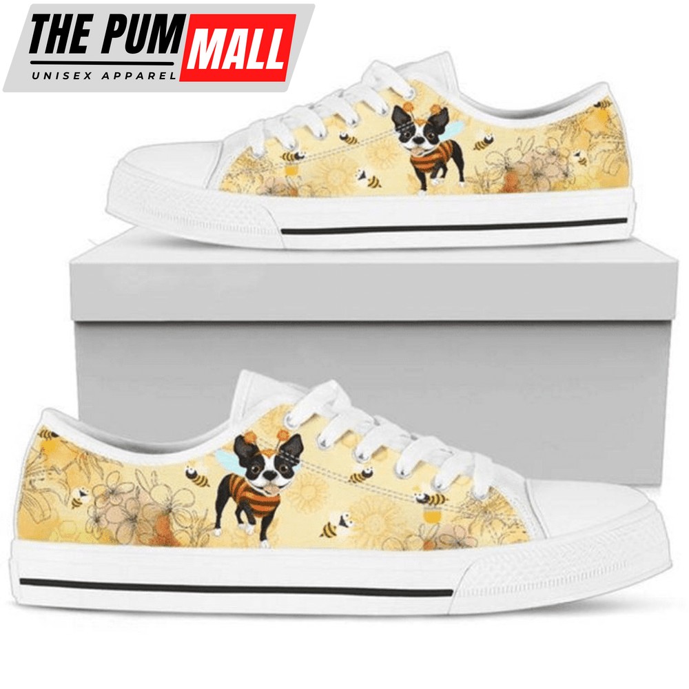 Boston Terrier Low Top Shoes PN205328Sb – Comfortable & Trendy Footwear