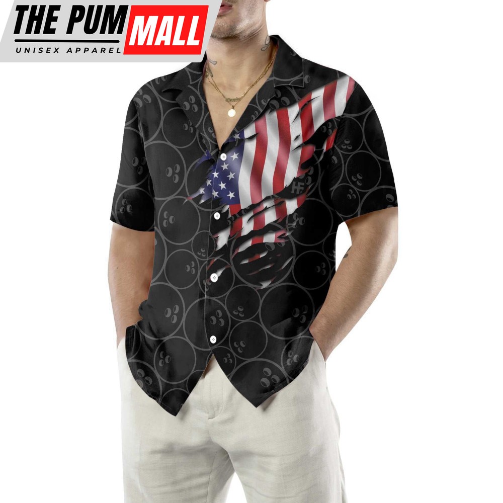 Bowling American Flag Hawaiian Shirt, Unique Bowling Shirt, Best Gift For Bowling Players, Friend, Family