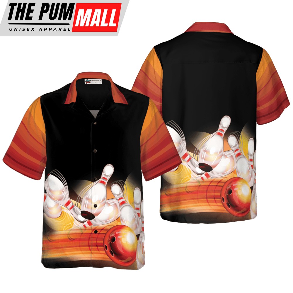 Bowling Ball And Pin Hawaiian Shirt, Unique Bowling Shirt, Best Gift For Bowling Players, Friend, Family