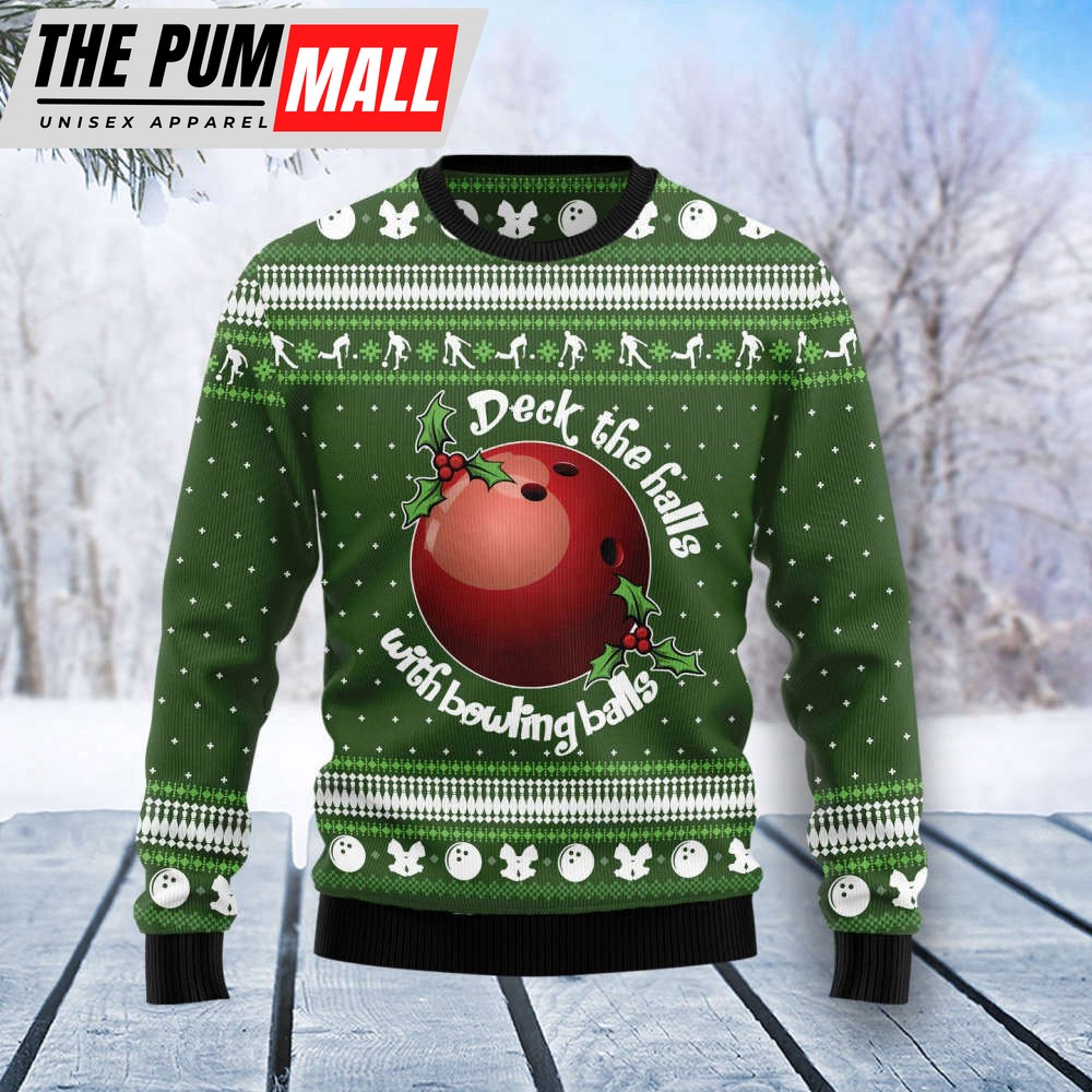 Bowling Ball Christmas T0211 Ugly Christmas Sweater – Noel Malalan