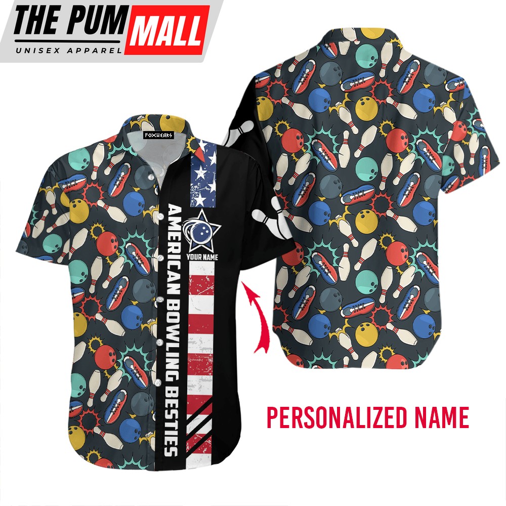 Bowling Besties This Is How I Roll Custom Name Hawaiian Shirt For Unisex Gift