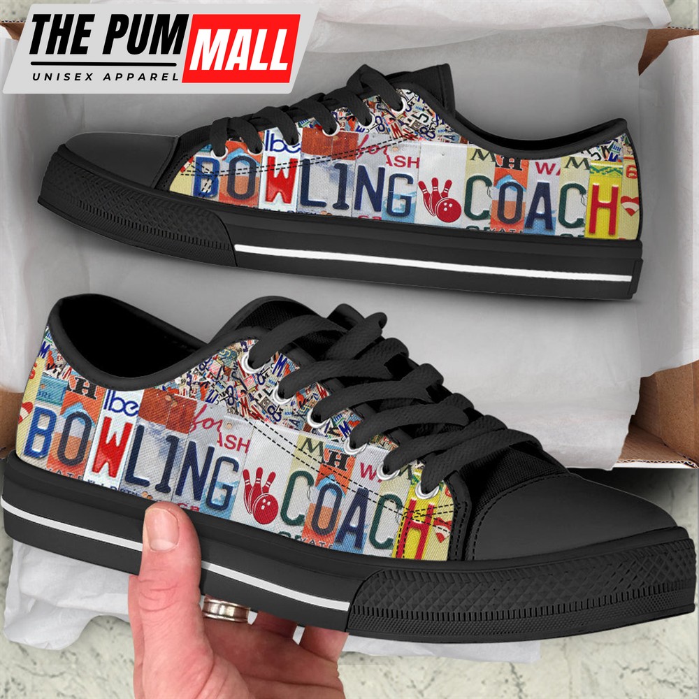 bowling-coach-license-plates-low-top-shoes-canvas-print-lowtop-fashionable-c-4bymru98 Bowling Coach License Plates Low Top Shoes – Canvas Print Lowtop Fashionable – Casual Shoes Gift For Adults Malalan