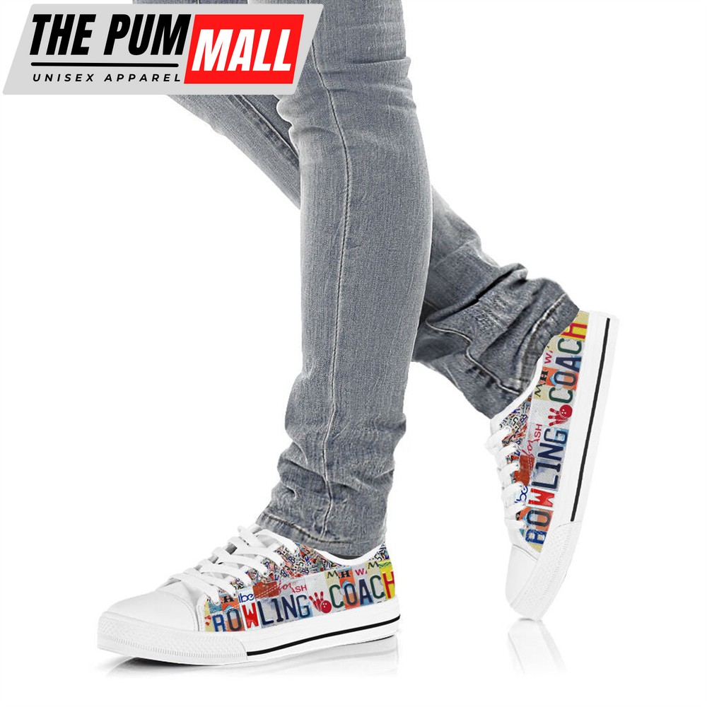 bowling-coach-license-plates-low-top-shoes-canvas-print-lowtop-fashionable-c-4bymru98 Bowling Coach License Plates Low Top Shoes – Canvas Print Lowtop Fashionable – Casual Shoes Gift For Adults Malalan