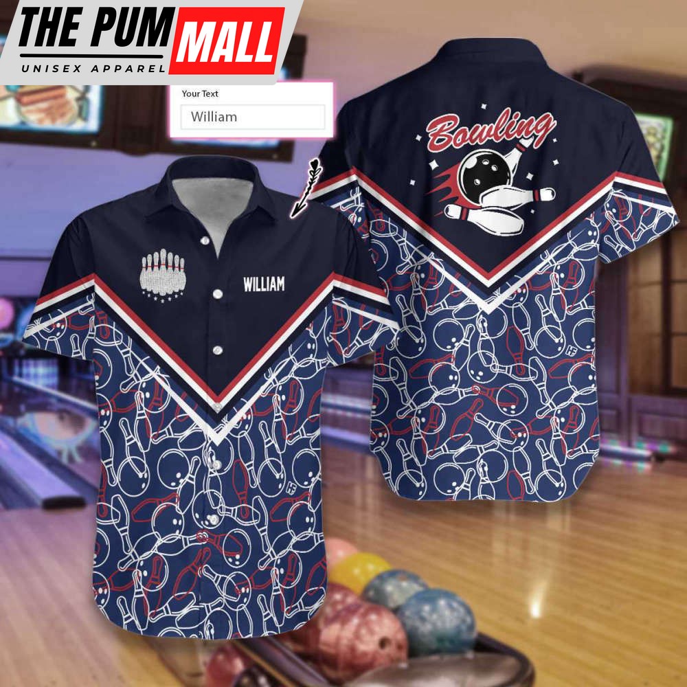 Bowling Custom Name Hawaiian Shirt For Men & Women HN1032