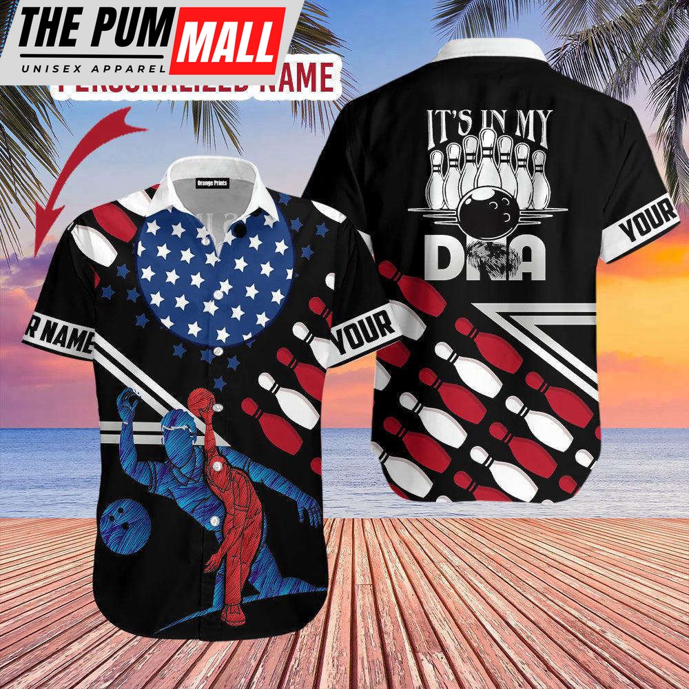 Bowling In My DNA Custom Name Hawaiian Shirt For Men & Women HN3578
