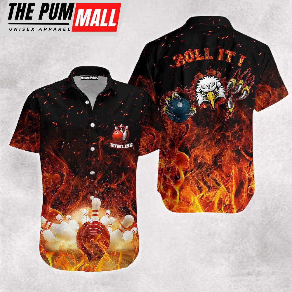 Bowling Lets Roll It Hawaiian Shirt For Unisex Gift WT8001