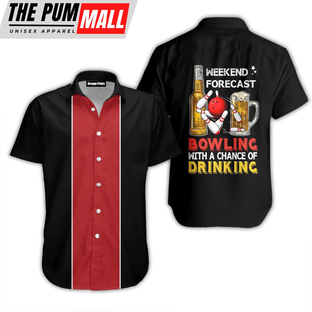 Bowling Weekend Forecast Hawaiian Shirt For Unisex Gift HL2498