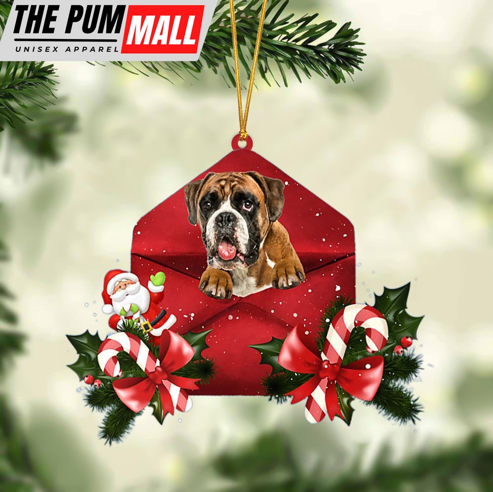 Boxer Christmas Letter Ornament – Car Ornament – Gifts For Pet Owners Limited Edition