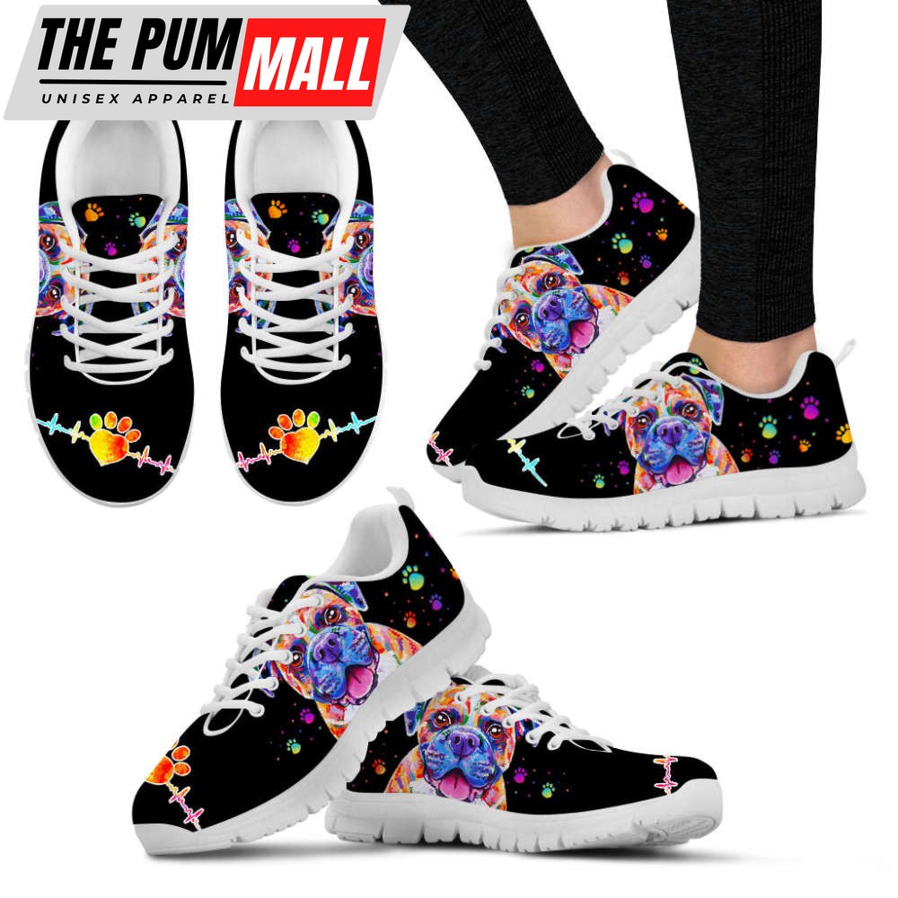 Boxer Dog Lover Shoes Colorful Sneakers Walking Running Lightweight Casual Shoes For Pet Lover