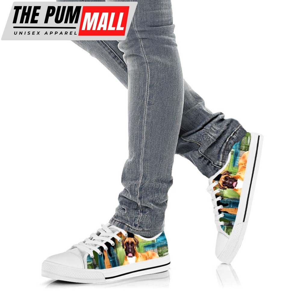 boxer-dog-paint-art-wallpaper-low-top-shoes-canvas-sneakers-znp72yt4 Boxer Dog Paint Art Wallpaper Low Top Shoes Canvas Sneakers